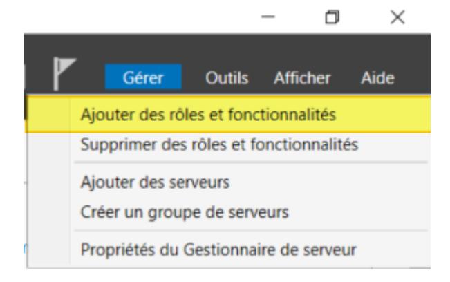 Gestionnaire de serveur