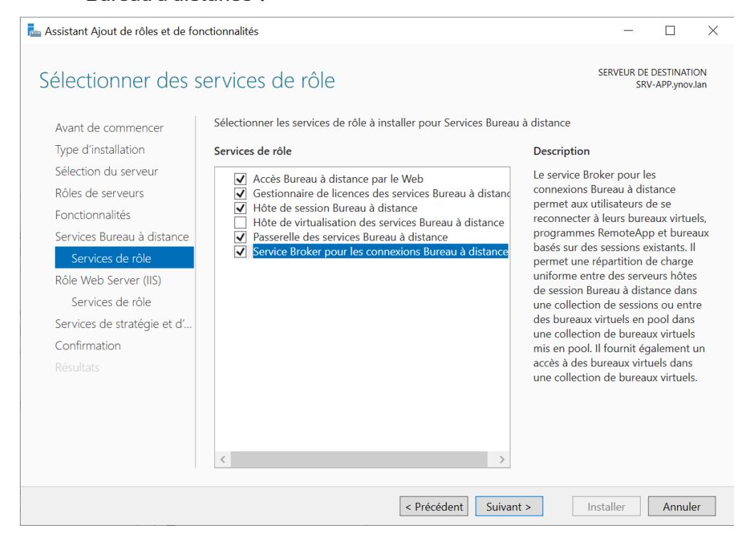 Services de rôles