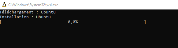 Initialisation d'Ubuntu sous WSL